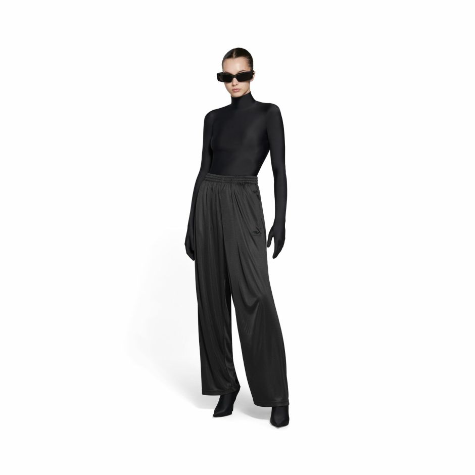 Women Balenciaga Pants | 3B Sports Icon Fluid Baggy Sweatpants In Black